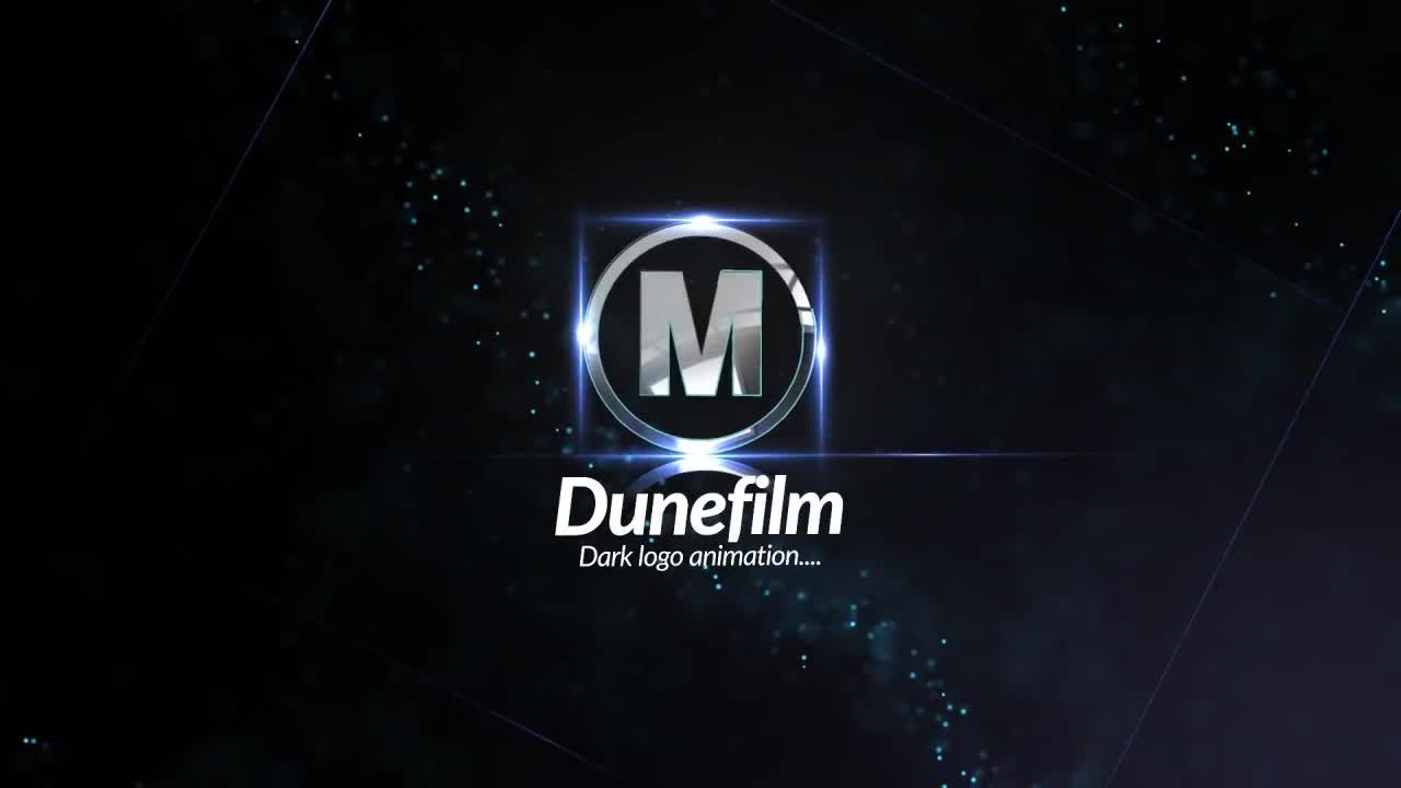 深色徽标动态动画素材库精选AE模板