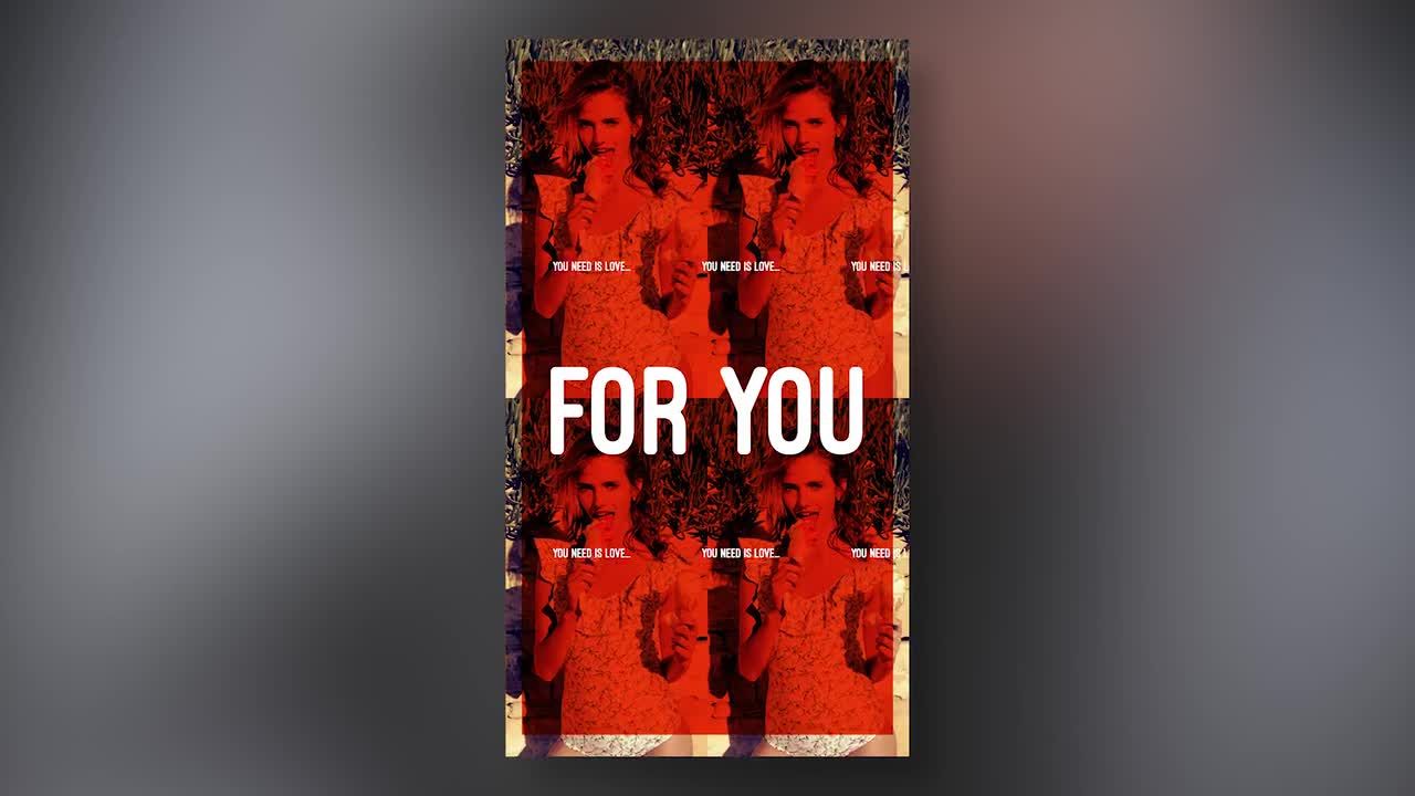 有趣时尚运动元素的Instagram故事幻灯片素材库精选pr模板