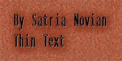 Thin Text font素材之家精选英文字体