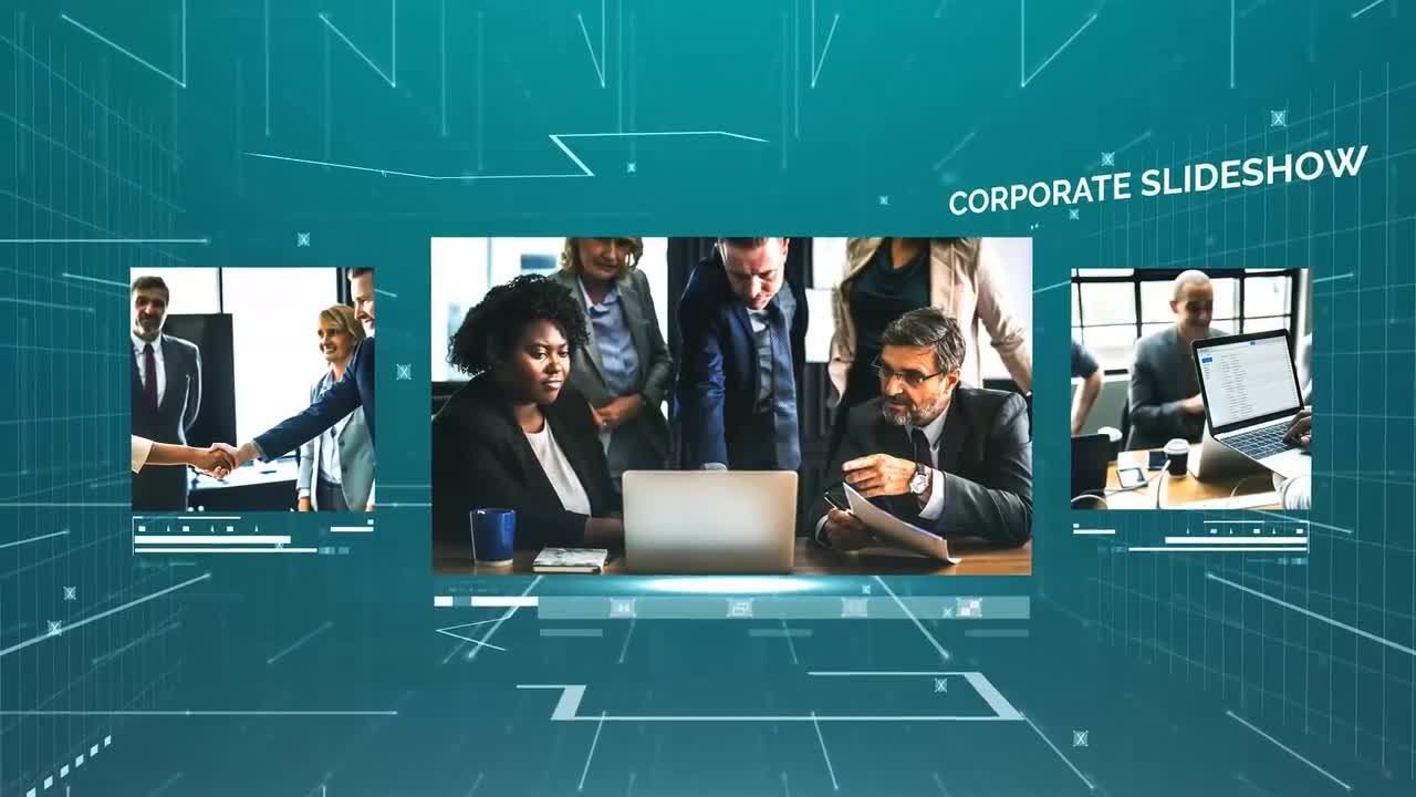 3D企业介绍幻灯片素材库精选AE模板Corporate 3D Slideshow
