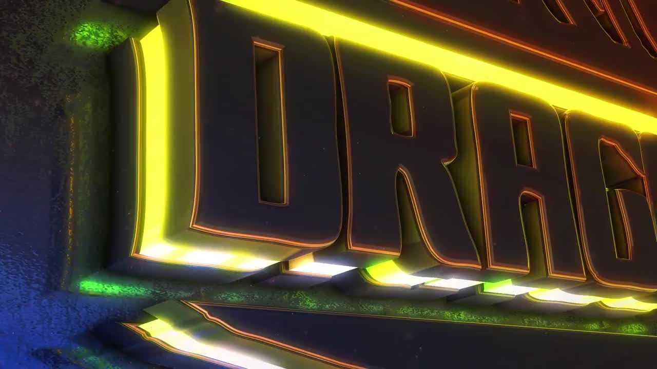 电影3D动画标志显示素材库精选AE模板