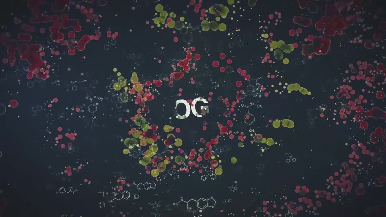 化学分子结构开场logo展示素材库精选AE模板