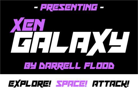 Xen Galaxy font素材之家精选英文字体