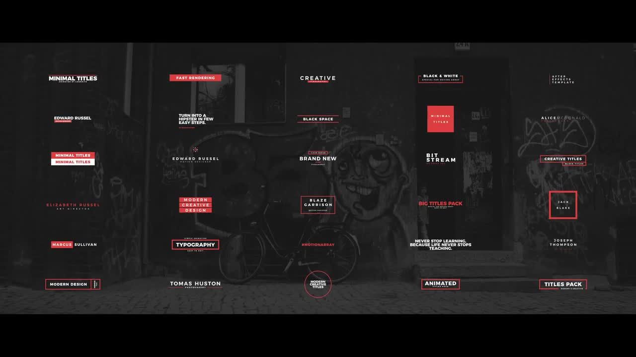 30个下三分之一商业演示标题素材库推荐PR模板