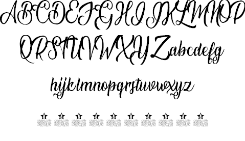 Natural Beauty Personal Use font插图2