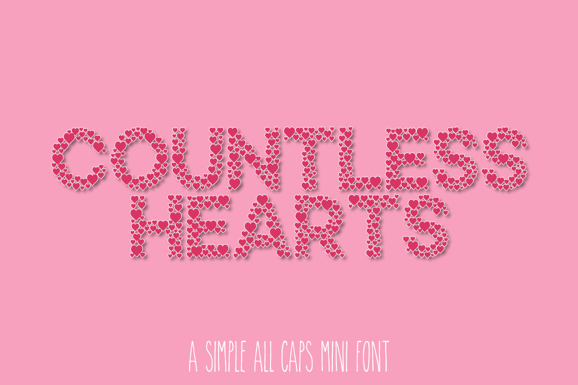 Countless Hearts – A Simple Love Font Regular素材之家精选英文字体
