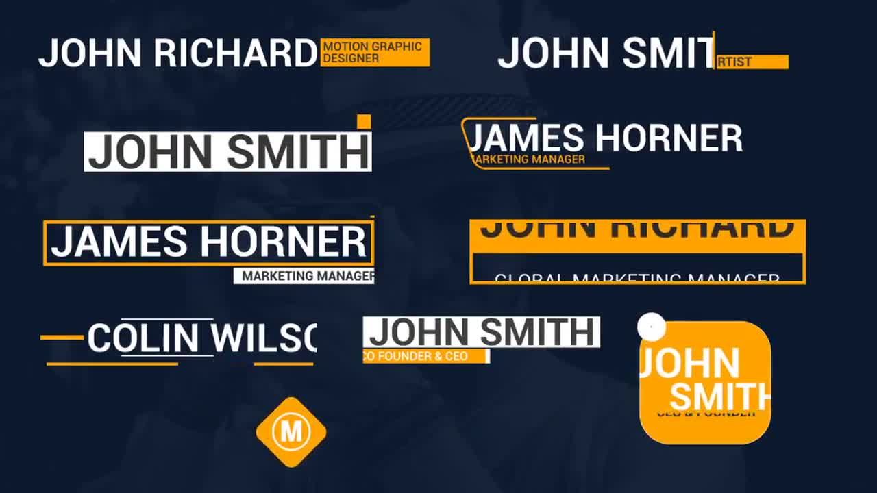 10个下三分之一现代广告全屏标题素材库精选AE模板