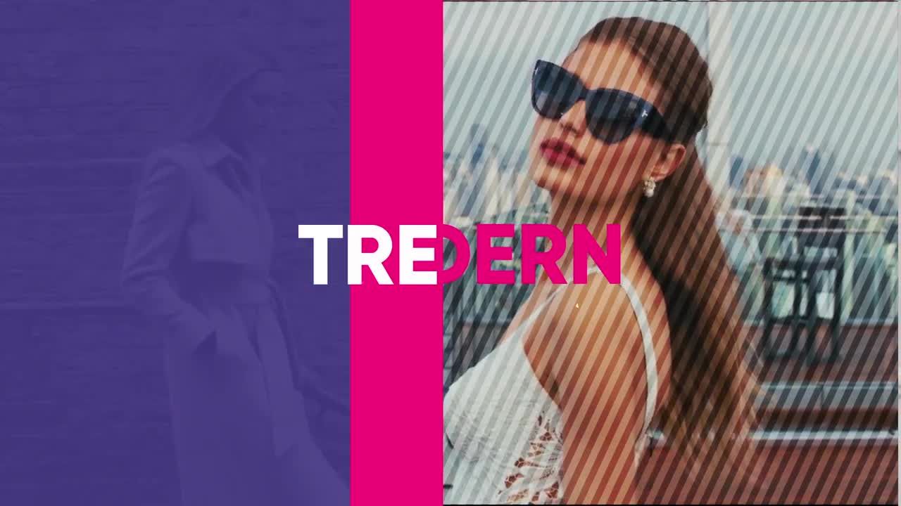 明亮动感的时尚过渡介绍素材库精选AE模板