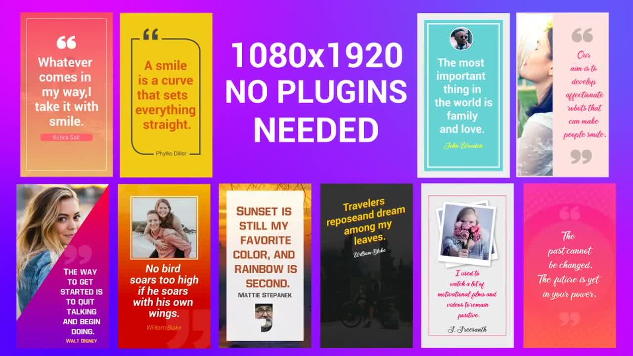 引用Instagram故事广告照片展示素材库精选AE模板