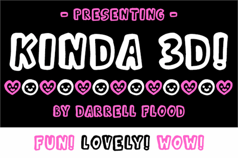 Kinda 3D font素材之家精选英文字体