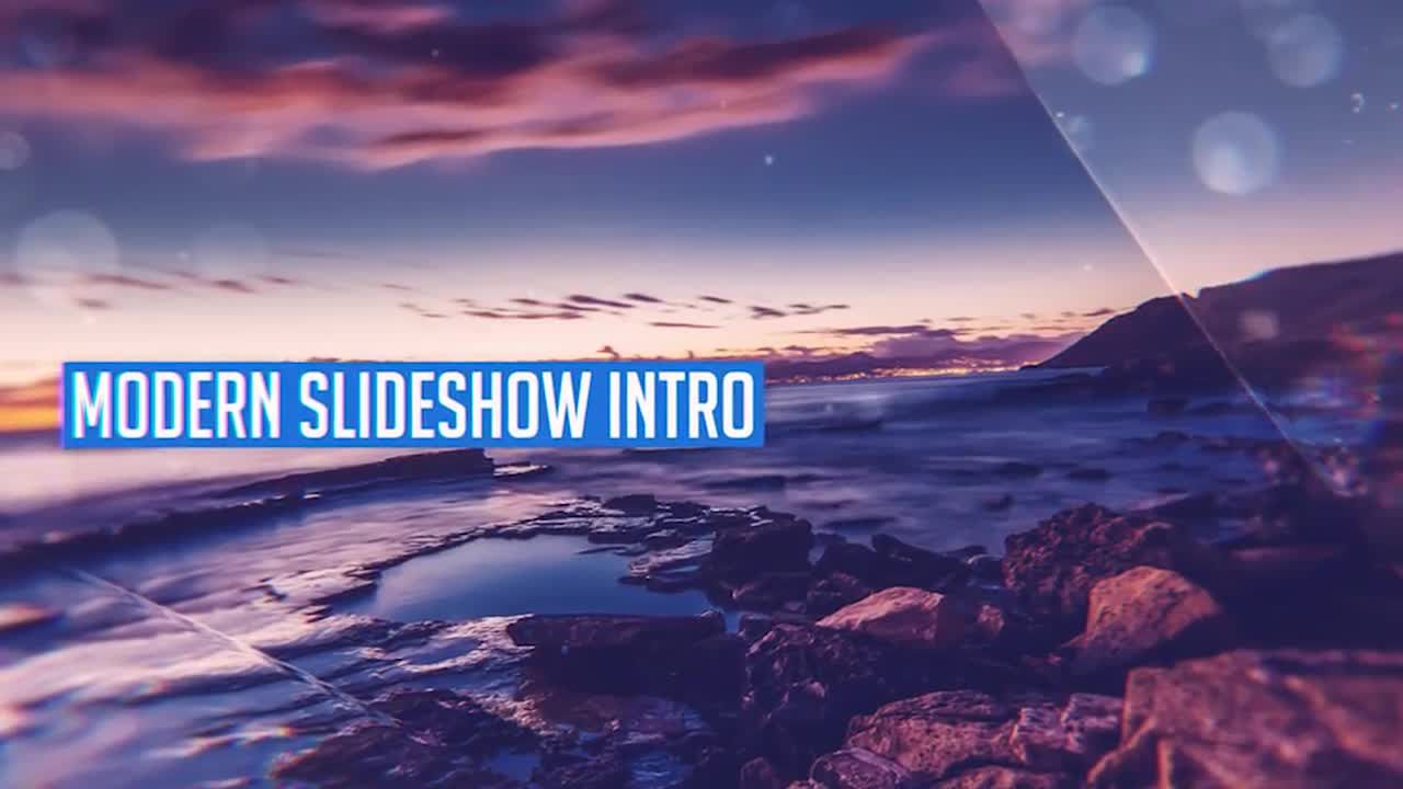 美丽现代创意的玻璃反射效果幻灯片介绍素材库精选AE模板