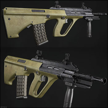 Steyr AUG A3突击步枪素材之家精选3D模型