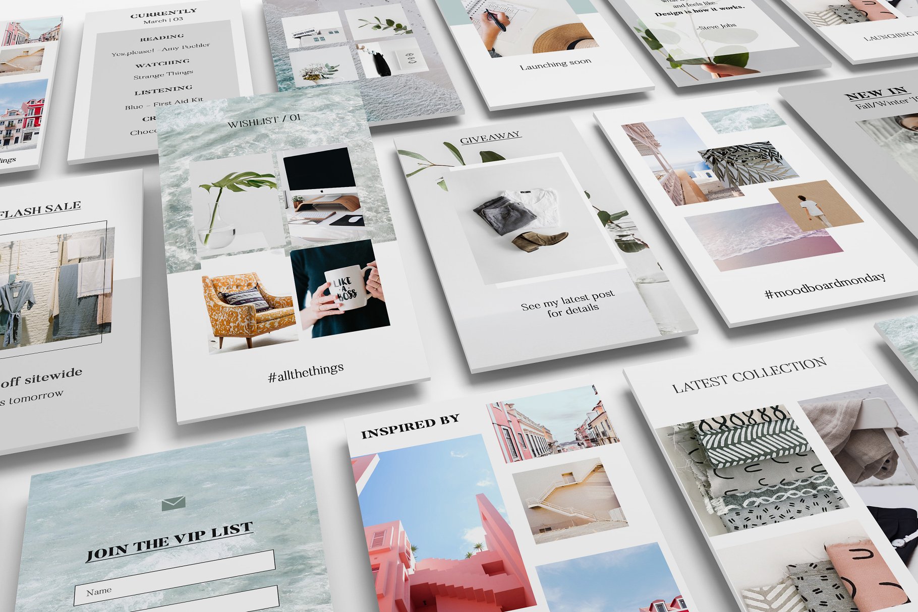 时尚干净利落的Instagram故事贴图模板素材库精选 FRESH Insta Stories插图(2)