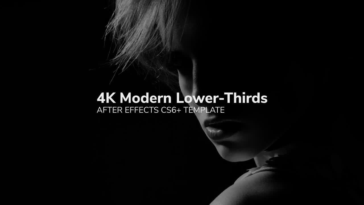 10个4K干净设计巧妙的标题动画素材库精选AE模板