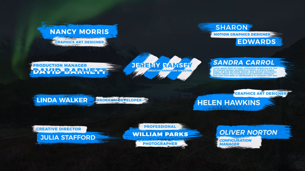 10个创造性动画的下三分之一幻灯片标题字幕素材库精选AE模板