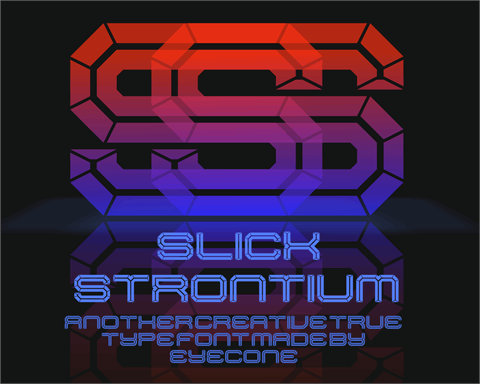 Slick Strontium font素材之家精选英文字体