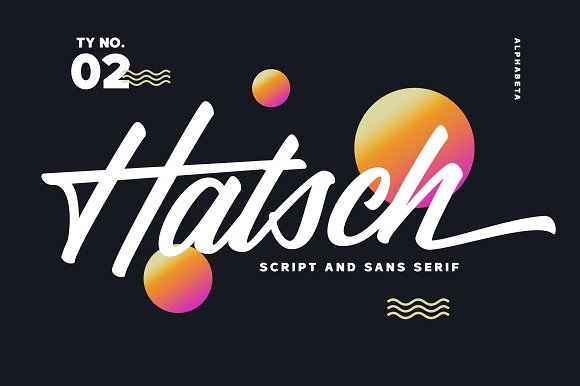 Hatsch Font Family素材之家精选英文字体