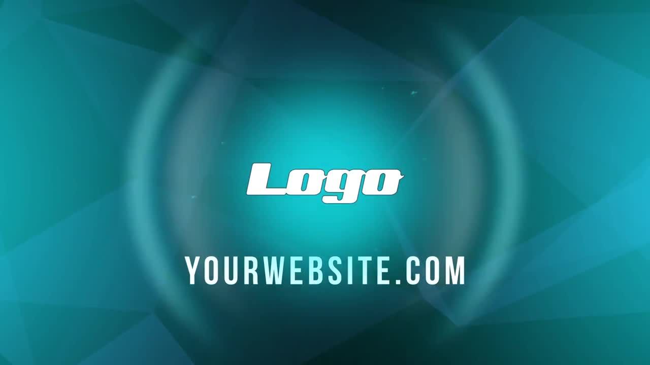 优雅时尚发光标志素材库精选AE模板