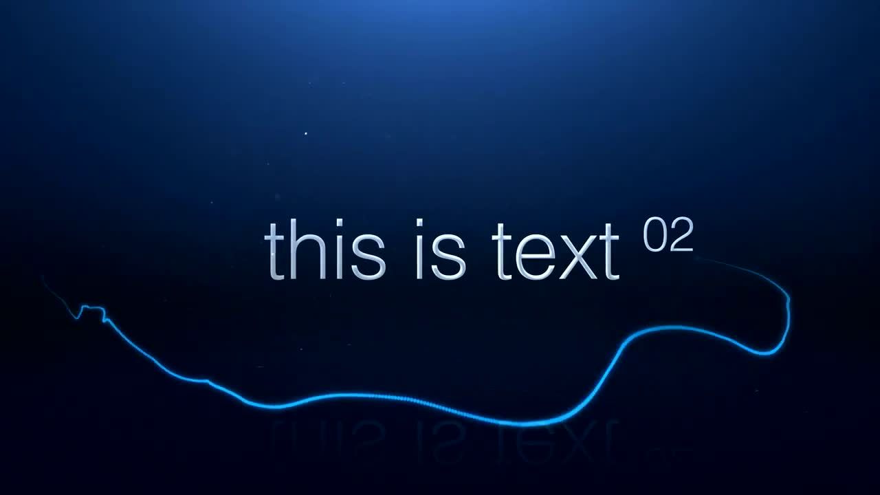 发光线高科技理念文本照片显示素材库精选AE模板