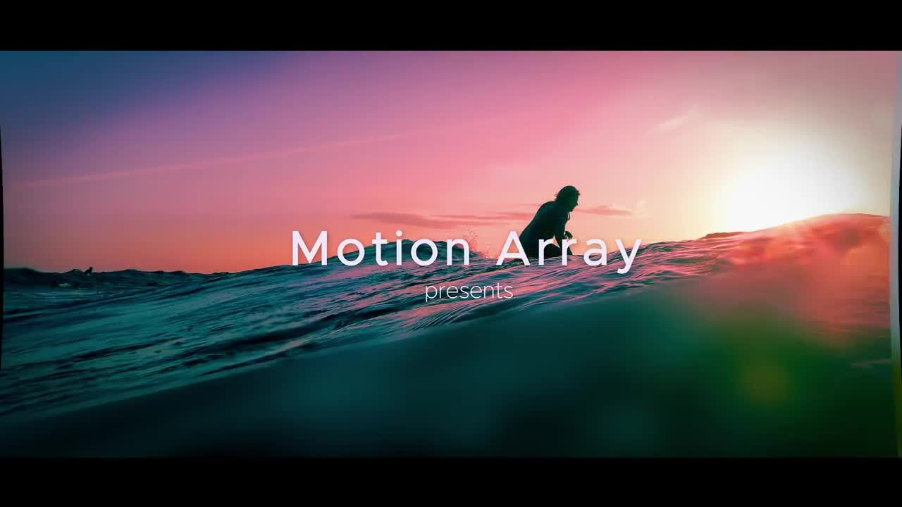 动态动画的清洁电影幻灯片素材库精选AE模板