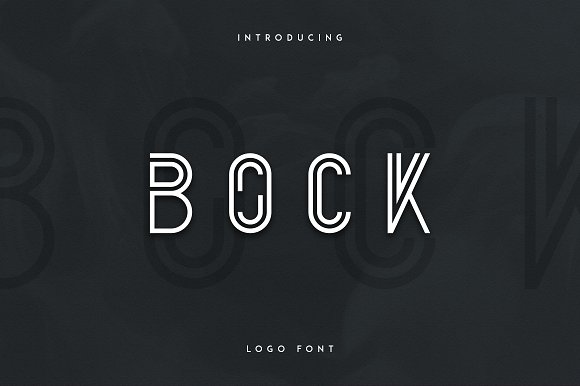 Bock – Logo Font素材之家精选英文字体