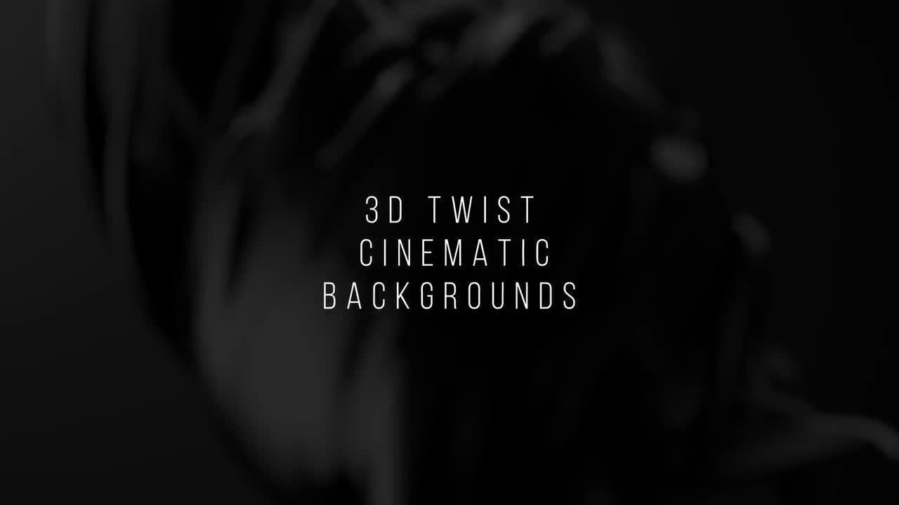 黑暗氛围3D扭曲电影背景素材库精选AE模板