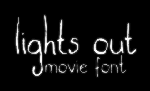 lights out font素材之家精选英文字体