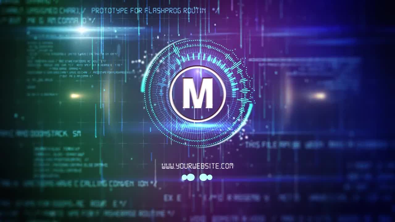 未来派设计动态动画徽标展示素材库精选AE模板