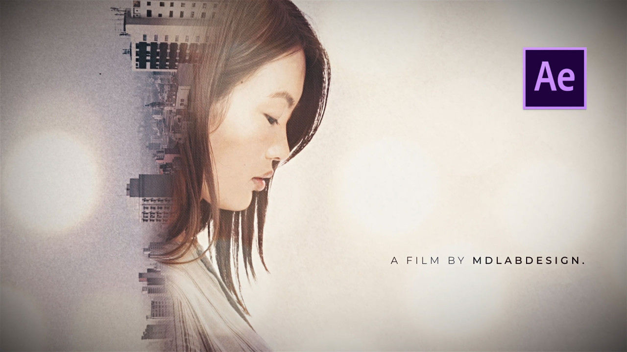 现代时尚创意的电影效果照片展示素材库精选AE模板