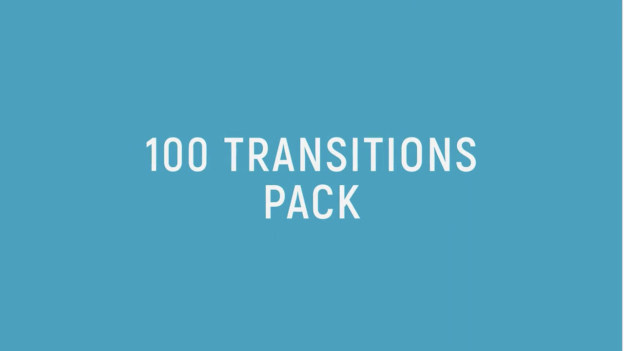 100个转场过渡ae模板