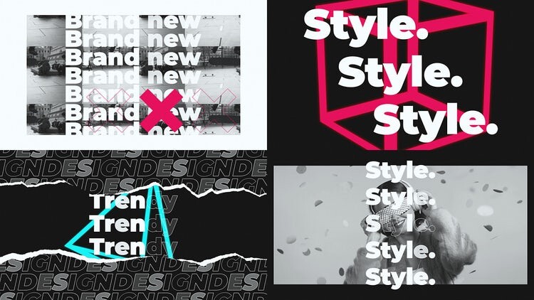 动感活力的幻灯片促销素材库精选AE模板