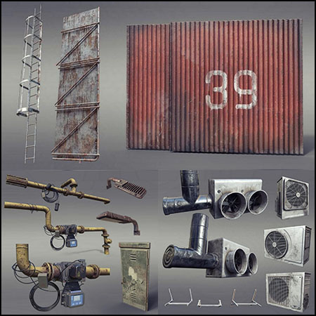 各种前景游戏道具素材之家精选3D模型