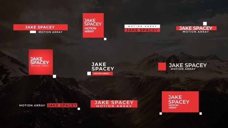 全屏标题动画集素材库精选AE模板