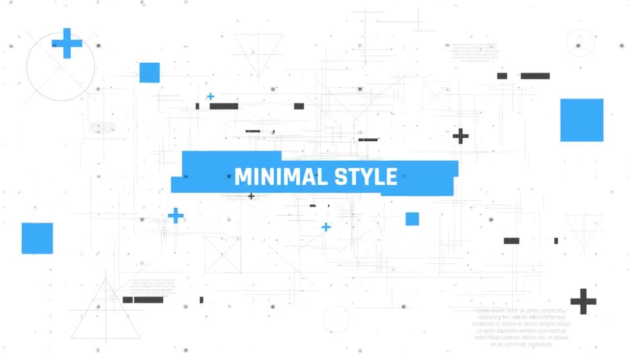 现代极简主义动态字幕标题素材库精选AE模板