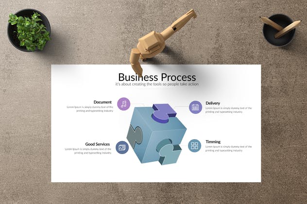 商业模式PPT展示幻灯片模板下载 MAXPLUS Powerpoint Template插图(4)