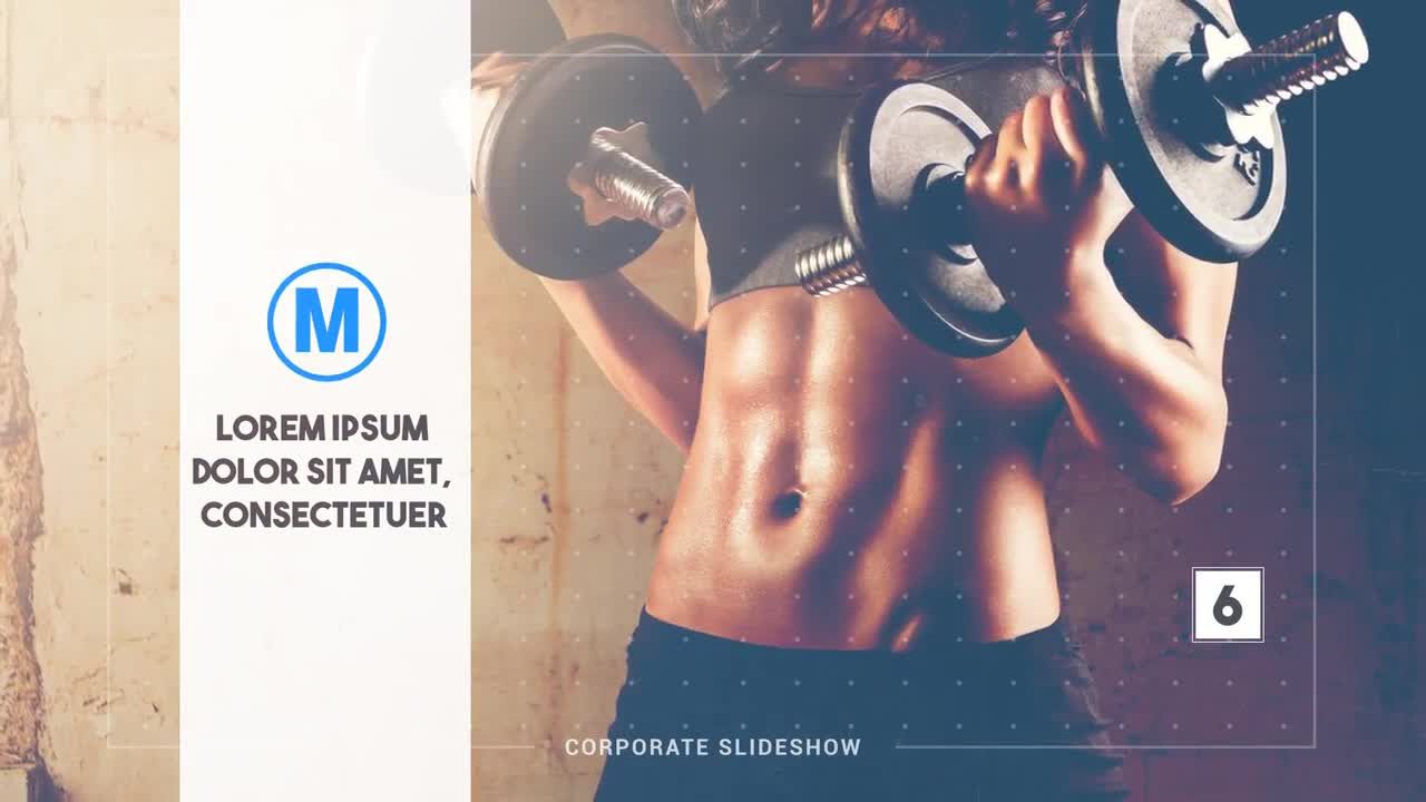 简单的动画企业幻灯片介绍素材库精选AE模板