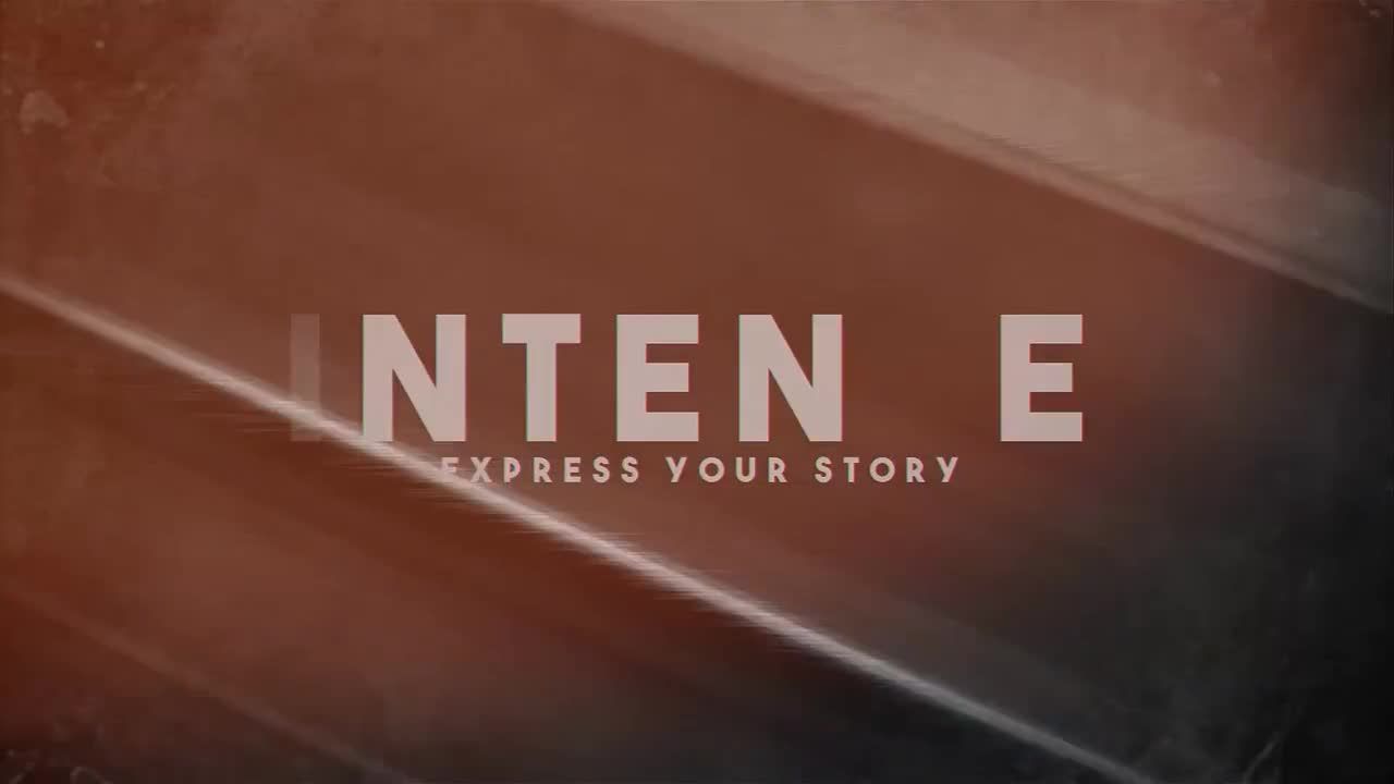 激烈动态光泄漏动画文本素材库精选AE模板