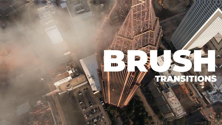 具有创造性的笔刷转场动画ae模板