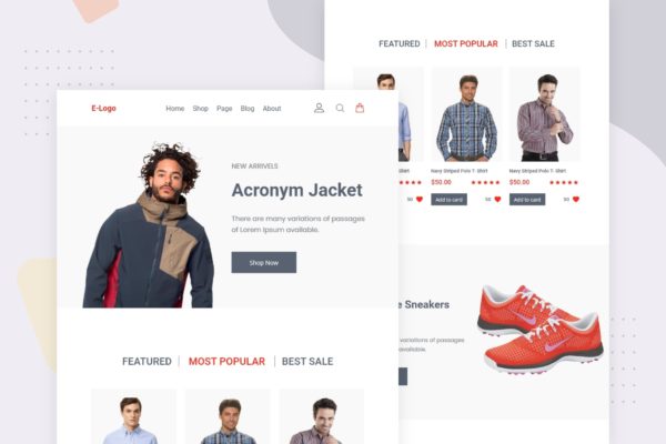 电商平台推广EDM邮件模板素材库精选 Retail Sale – Email Newsletter