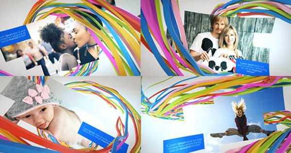 色彩斑斓生活类节目片头素材库精选AE模板 Colorful Cheerful Intro