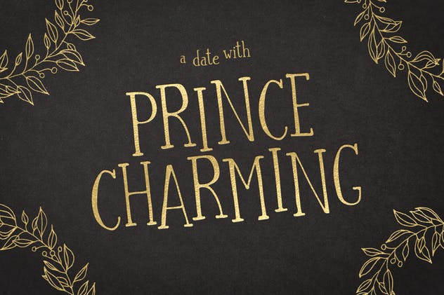 复古个性坎特伯雷衬线字体 Canterbury Font + Bonus Mockups插图(4)