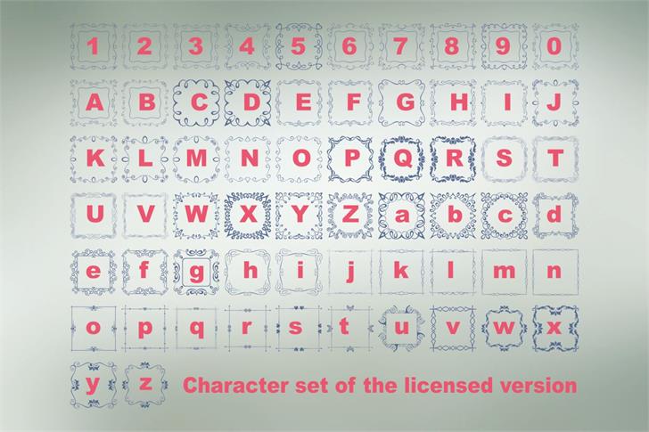 Square Frames font插图1