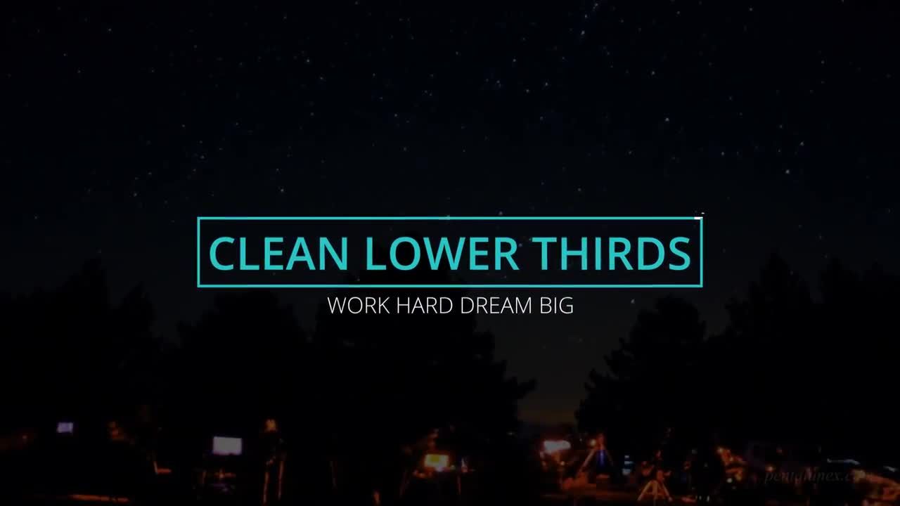 10个优雅流畅的低三分之一商业宣传素材库精选AE模板