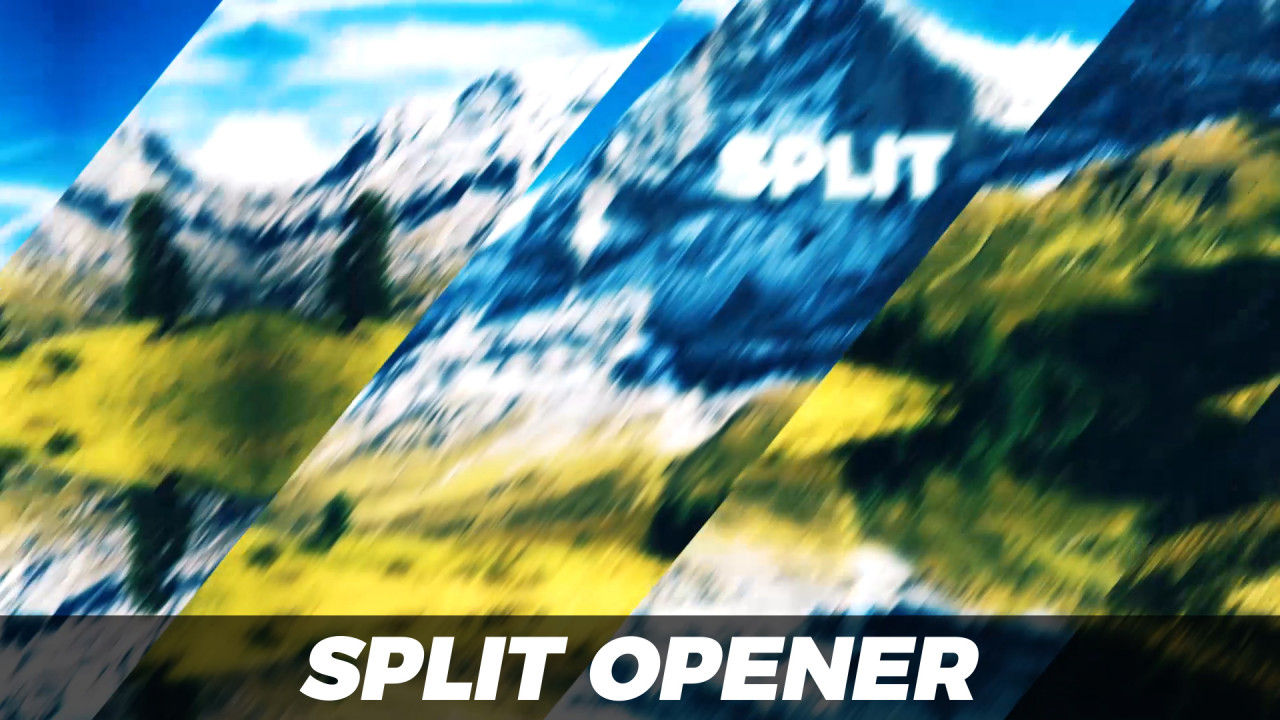 有分裂效果的旅游照片展示素材库精选PR模板