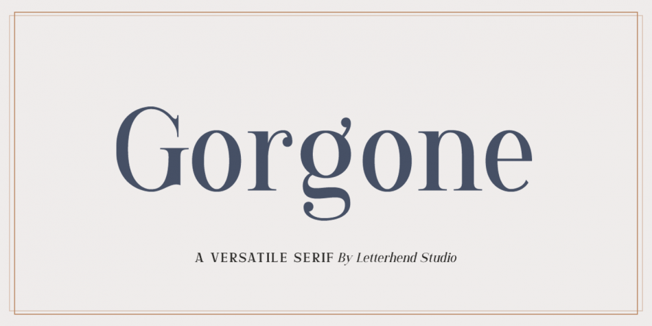 GorgoneFont Family素材之家精选英文字体