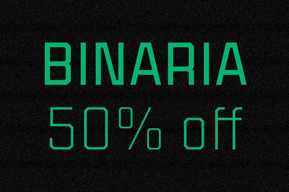 Binaria Font Family素材之家精选英文字体