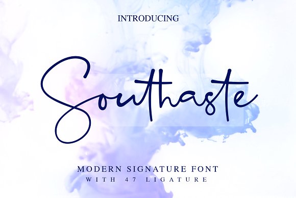 Southaste – a Signature Font素材之家精选英文字体