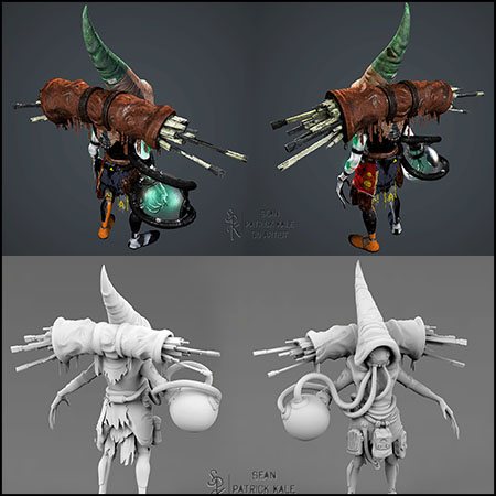 Gun Merchant-Jin游戏机器人角色素材之家精选3D模型