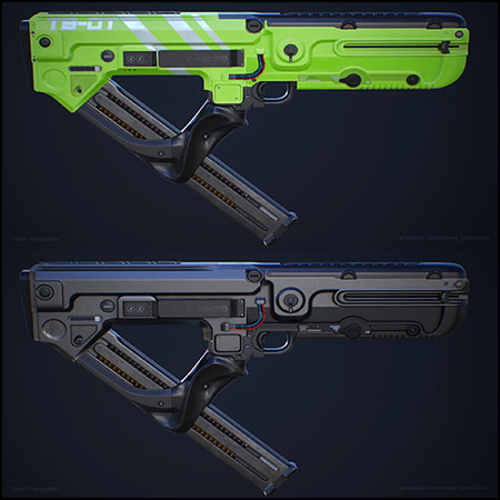 GD-01C SMG手枪素材之家精选3D模型