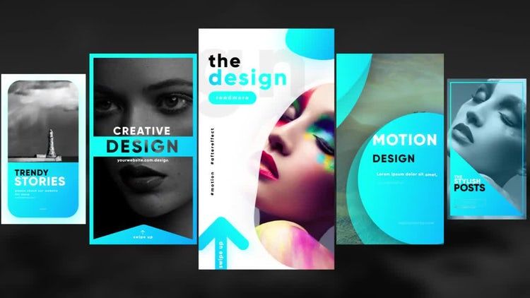 5个时尚超现代的素材库精选AE模板